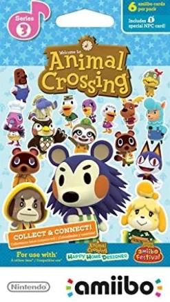 Animal Crossing - Amiibo Cards Series 3 (6 Cards/Pack)- Nintendo Wii U