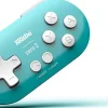 8Bitdo Zero 2 Bluetooth Gamepad Keychain Sized Mini Controller for Switch, Windows & Android [Turquoise] - SWITCH