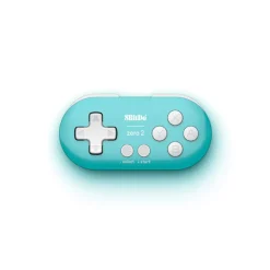 8Bitdo Zero 2 Bluetooth Gamepad Keychain Sized Mini Controller for Switch, Windows & Android [Turquoise] - SWITCH