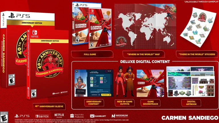 Carmen Sandiego 40th Anniversary Edition - Nintendo Switch