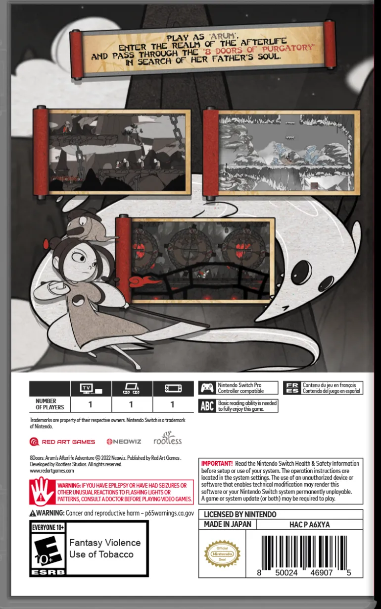 8Doors: Arum’s Afterlife Adventure - Nintendo Switch