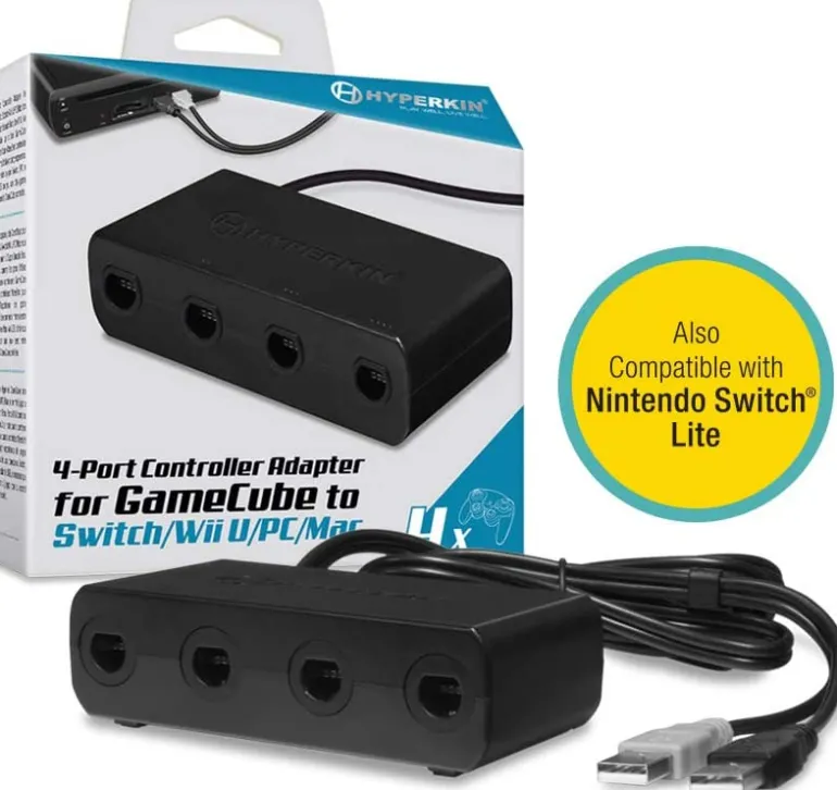 GAMECUBE CONTROLLER PORT ADAPTER (WIIU,NSW,PC,MAC)