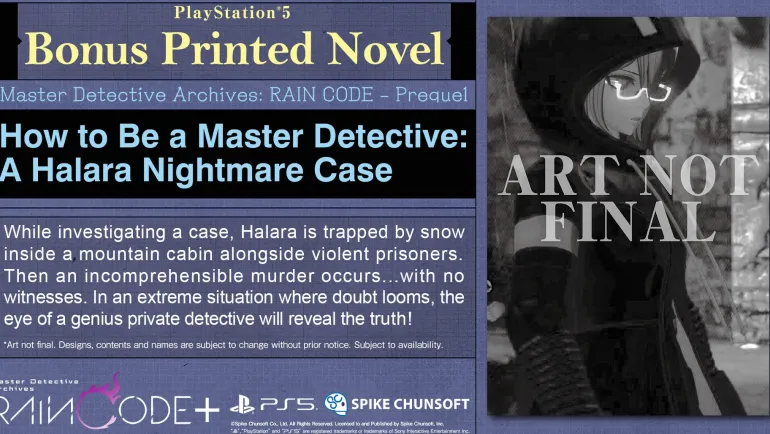 Master Detective Archives: RAIN CODE Plus Lucid-Noir Limited Edition - Playstation 5