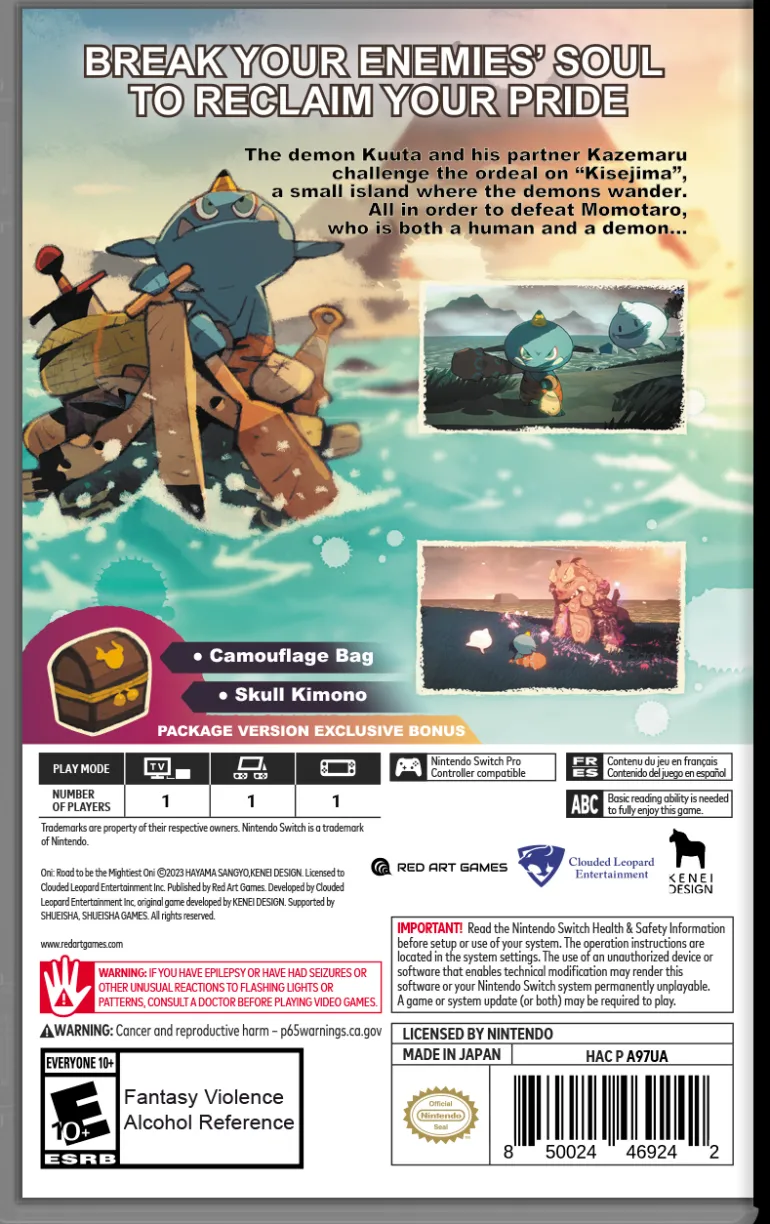 ONI : Road to be the Mightiest Oni - Nintendo Switch