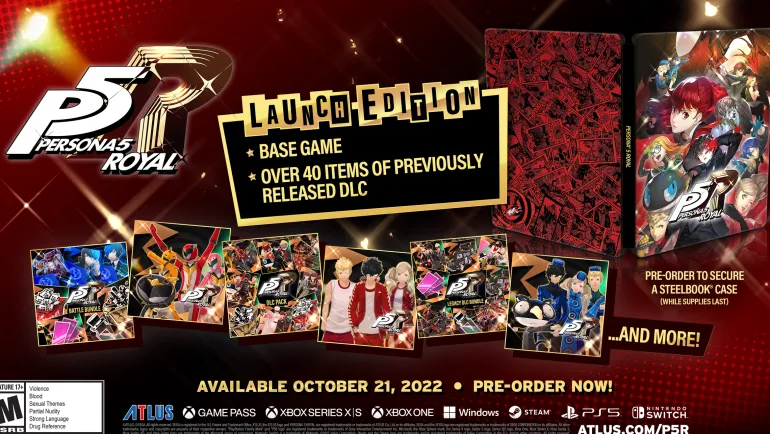 Persona 5 Royal Steel Book Launch Edition - Nintendo Switch