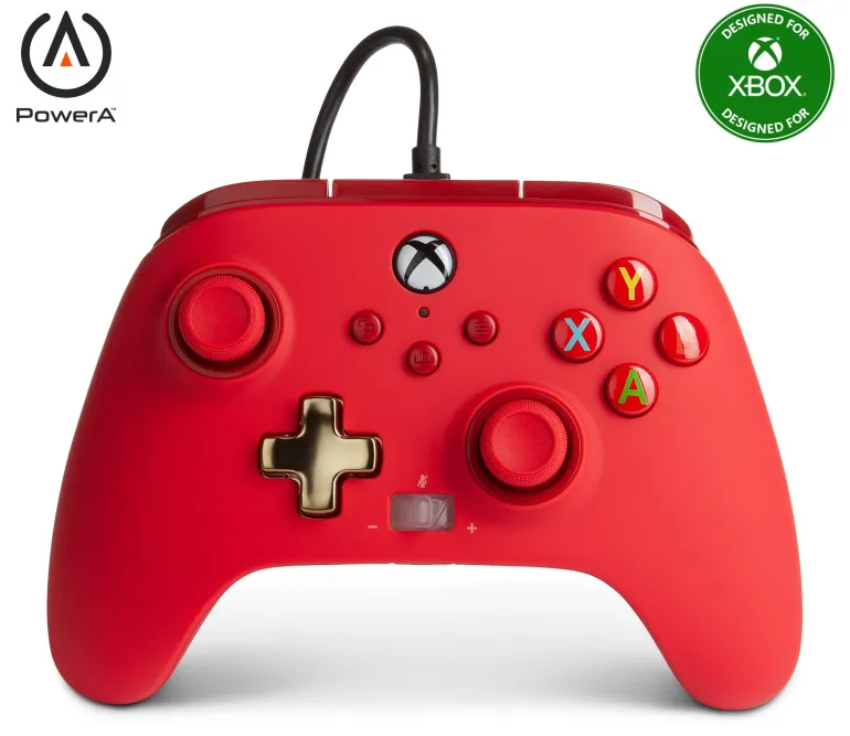 Power A Enhanced Wired Controller for Xbox Series X|S - Red - XBOX SERIES X