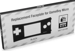 REPLACEMENT FACEPLATE FOR GAMEBOY MICRO BLACK - GAMEBOY
