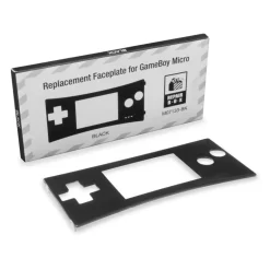 REPLACEMENT FACEPLATE FOR GAMEBOY MICRO BLACK - GAMEBOY