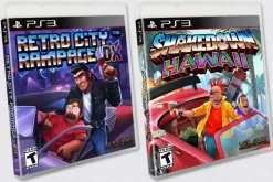 RETRO CITY RAMPAGE DX & SHAKEDOWN: HAWAII (COMBO PACK - FREE SHIPPING) - PS3