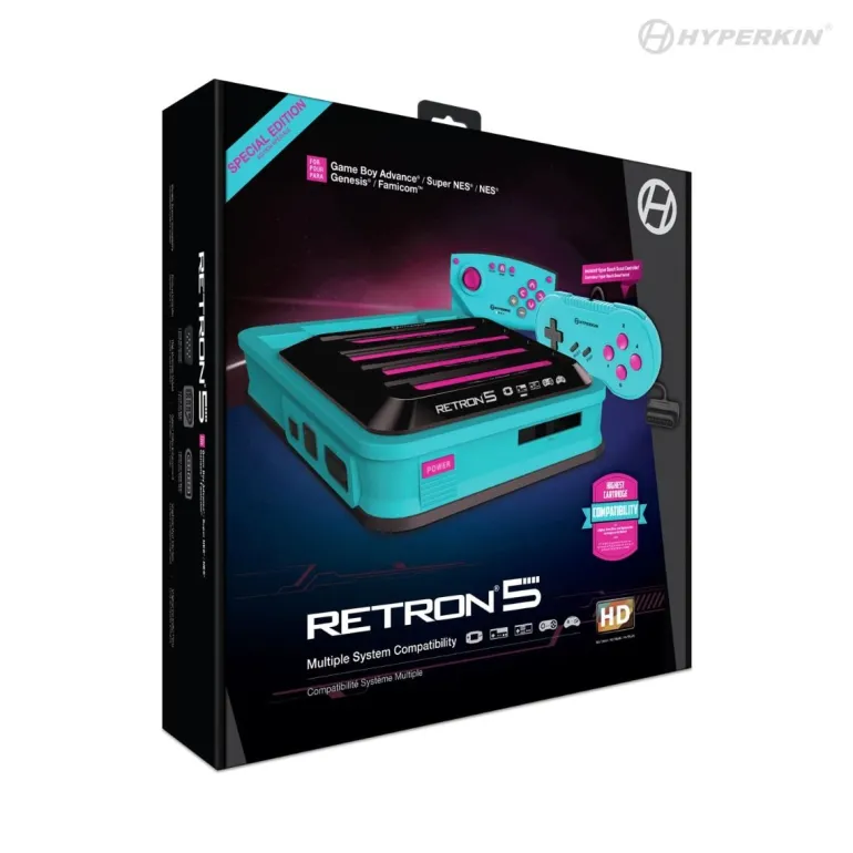 RetroN 5: HD Gaming Console For GBA/ GBC/ GB/ Super NES/ NES/ Super Famicom/ Famicom/ Genesis/ Mega Drive/ Master System (Hyper Beach)