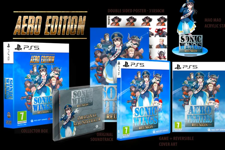 Sonic Wings Reunion (Collector's Aero Edition) [EU Import) - Playstation 5 (PRE-ORDER) (FREE SHIPPING)