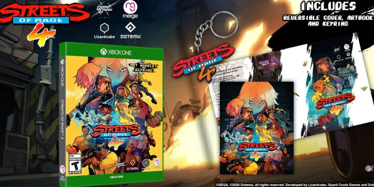 Streets of Rage 4 - XBOX ONE [REVERSIBLE COVER, KEYRING & ARTBOOK