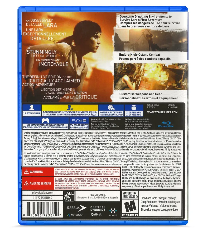 Tomb Raider: Definitive Edition - Playstation 4