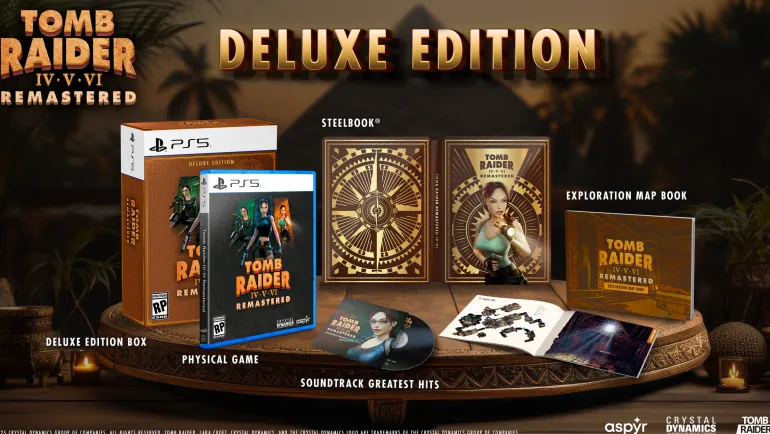Tomb Raider IV-VI Remastered Starring Lara Croft: Deluxe Edition - PlayStation 5 (PRE-ORDER)