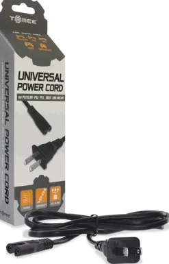TOMEE - UNIVERSAL POWER CORD - PS3 SLIM/PS2/PS1/XBOX/DREAMCAST