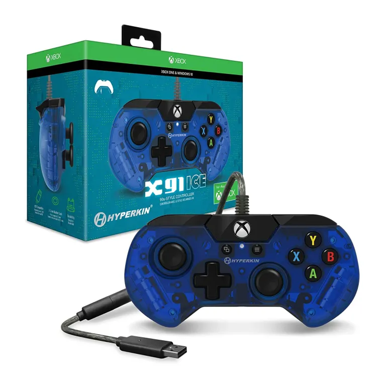 X91 ICE WIRED CONTROLLER FOR XB1 & PC pacific blue