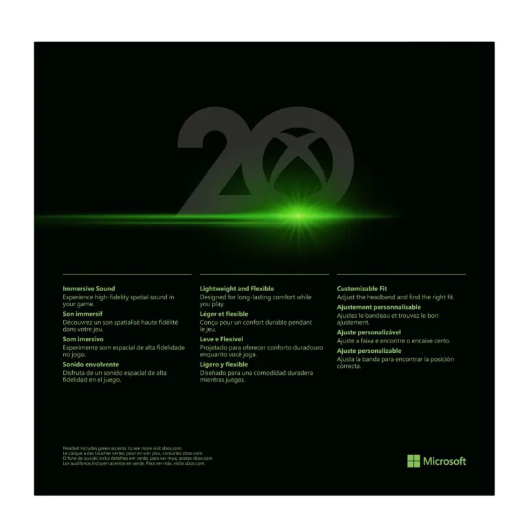 XBSX WIRED STEREO HEADSET 20TH ANNIVERSARY LE - XBS