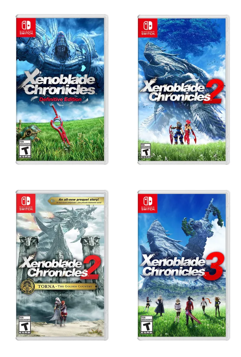 Xenoblade Chronicles 4-Pack Bundle (Includes Xenoblade Chronicles 1 DE, 2, 2 Torna, 3) - Nintendo Switch (Free Shipping)